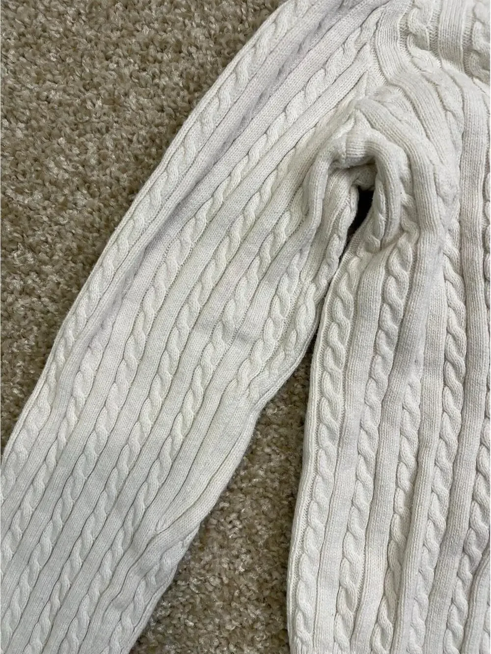 Polo Ralph Lauren Cotton Cable Cardigan Sweater Girl’s Size L12-14)